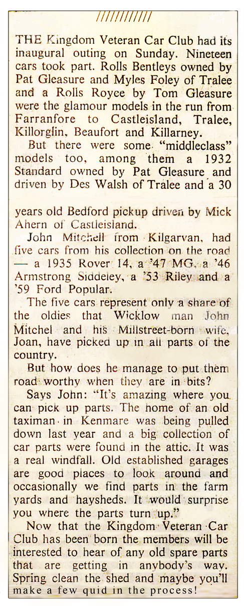 Extract from ‘The Kerryman’ Friday, November 2, 1979